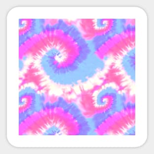 Retro Pink Tie Dyed Sticker